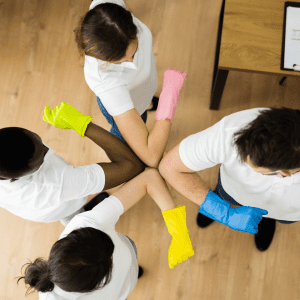 Staff training for cleaning