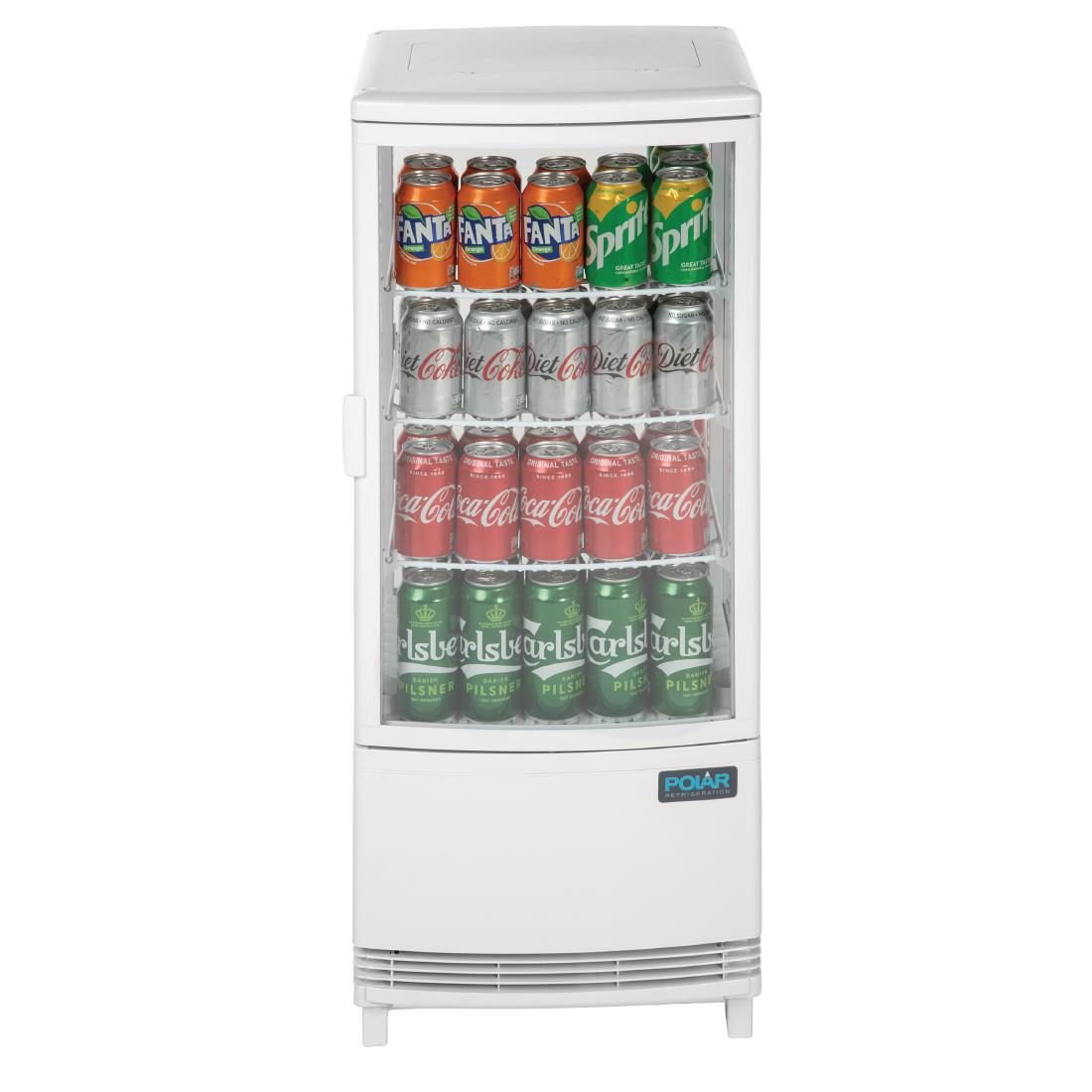 C-Series Energy Efficient Curved Door Display Fridge White 86Ltr - Image 14