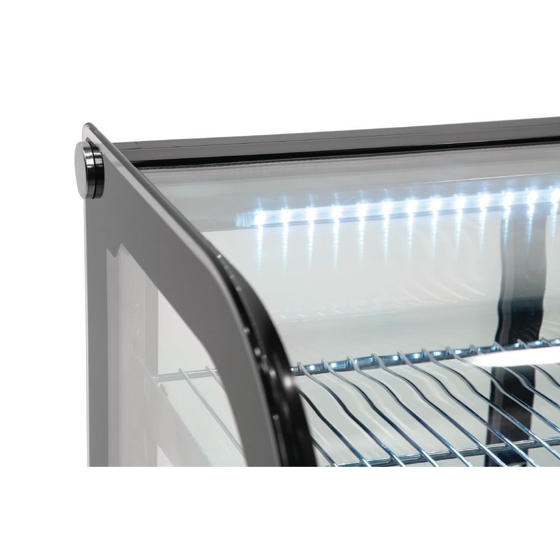 G-Series Energy Efficient Countertop Food Display Fridge Black 120Ltr - Image 3