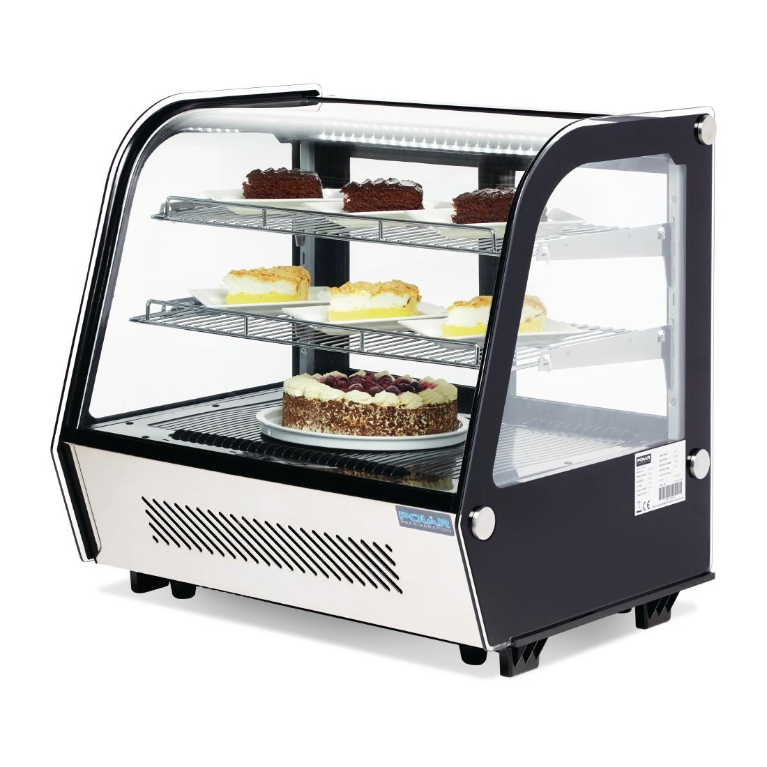 G-Series Energy Efficient Countertop Food Display Fridge Black 120Ltr - Image 13