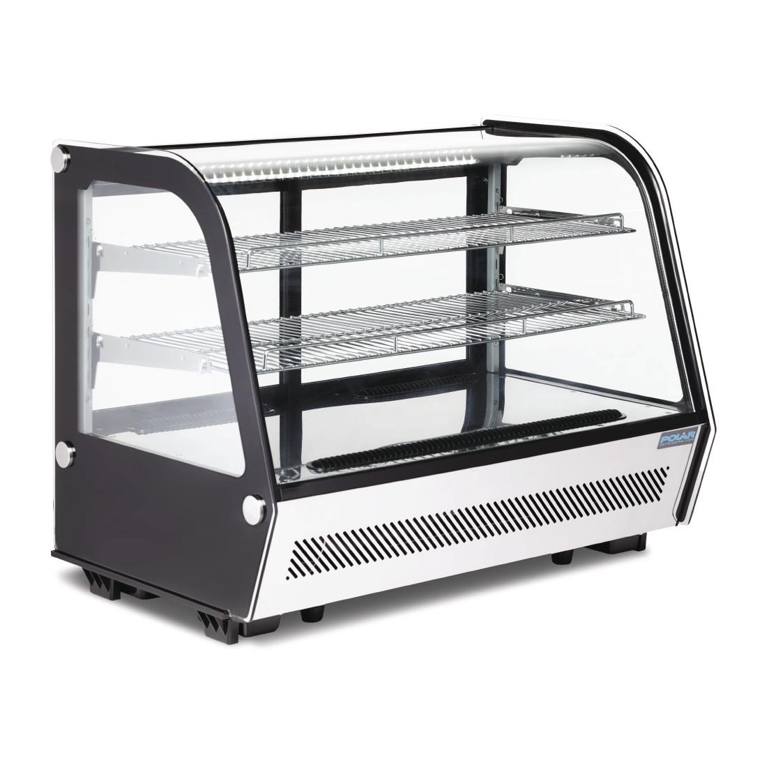 G-Series Energy Efficient Countertop Food Display Fridge Black 160Ltr