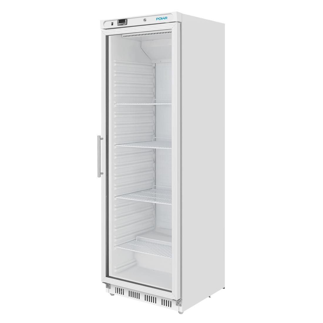 C-Series Upright Display Fridge White 400Ltr