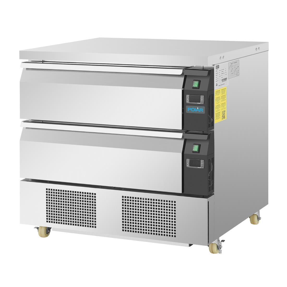 U-Series Double Drawer Dual Temperature Counter Fridge Freezer 4xGN - Image 2