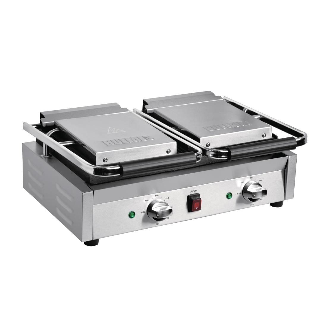 Buffalo Bistro Double Ribbed Contact Grill - Image 8