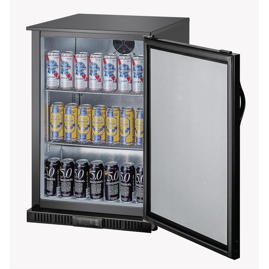 G-series 850mm Single Door Back Bar Cooler Solid Door 128 Ltr - Image 4