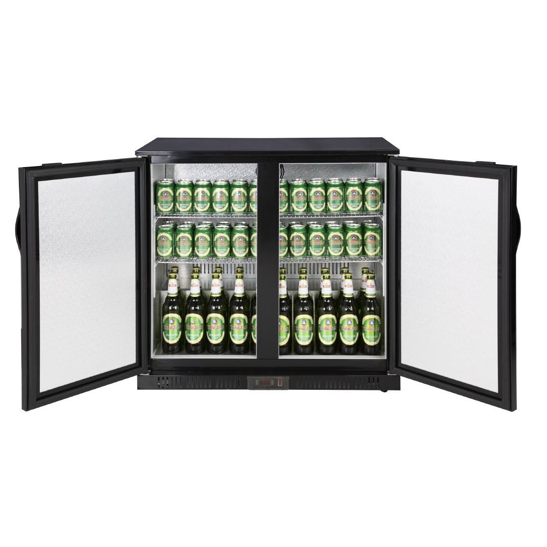 G-series 850mm Double Door Back Bar Cooler Solid Door 198 Ltr - Image 5