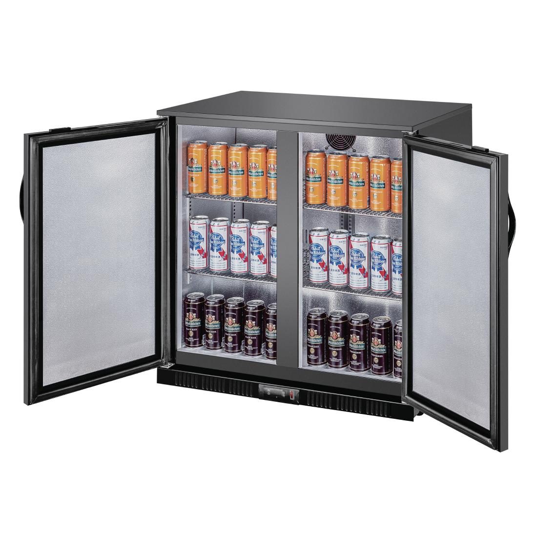 G-series 850mm Double Door Back Bar Cooler Solid Door 198 Ltr - Image 9