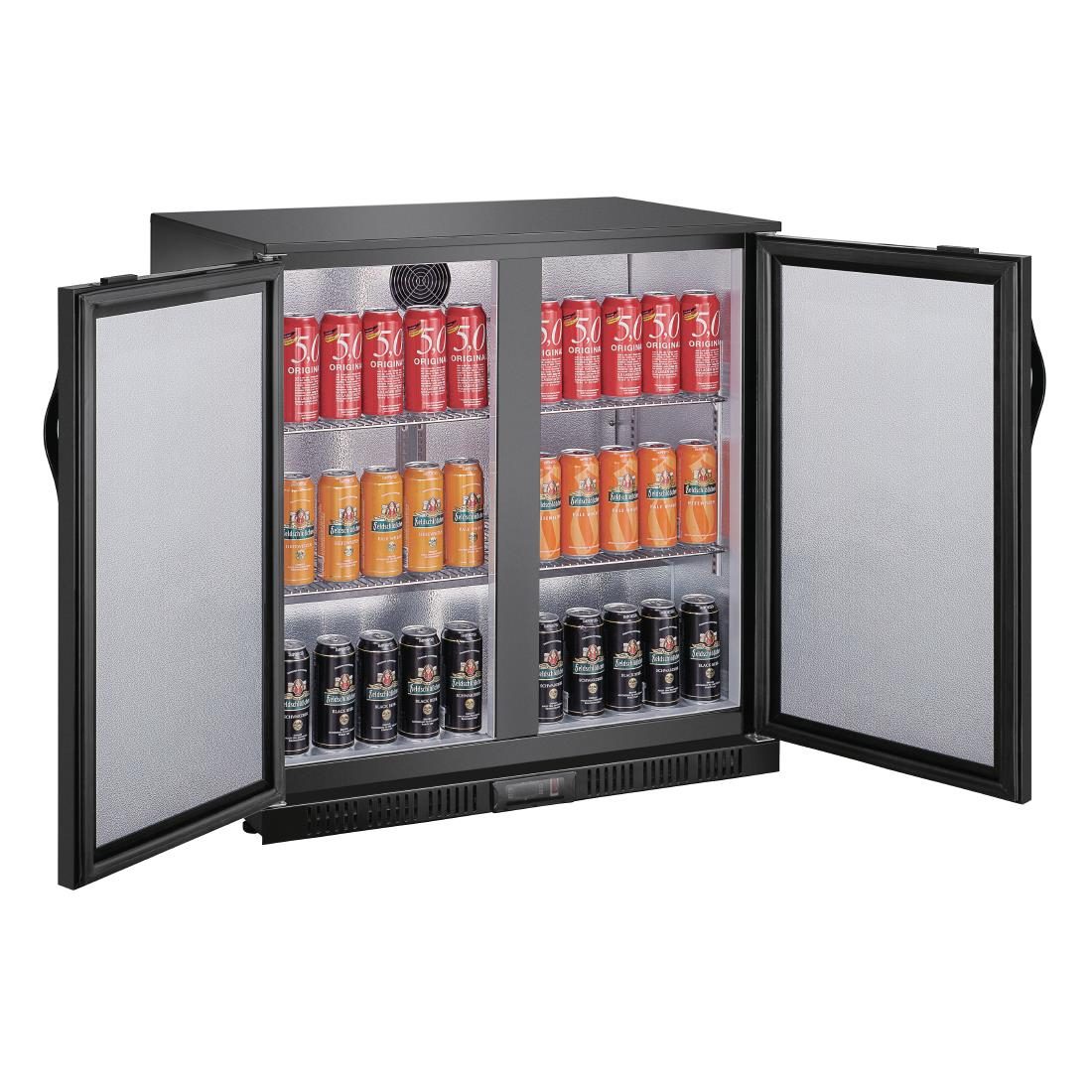 G-series 850mm Double Door Back Bar Cooler Solid Door 198 Ltr - Image 11