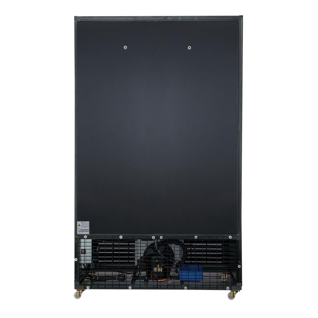 G-Series Upright Sliding Door Display Cooler with Light Box 950Ltr Black - Image 6