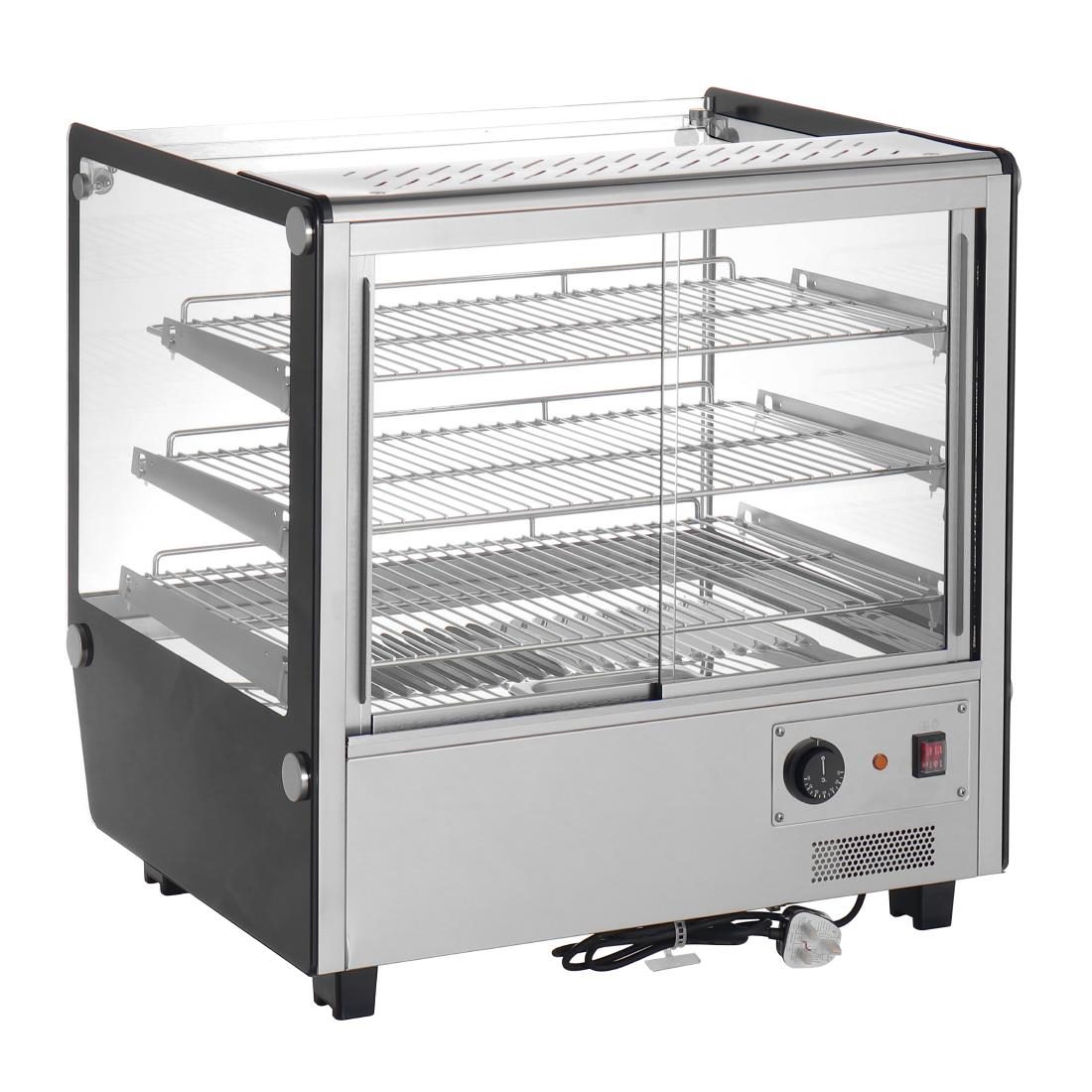 Square Countertop Heated Display Merchandiser 120Ltr - Image 2