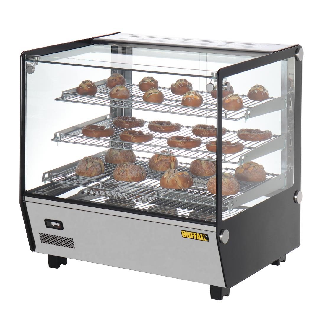 Square Countertop Heated Display Merchandiser 120Ltr - Image 3