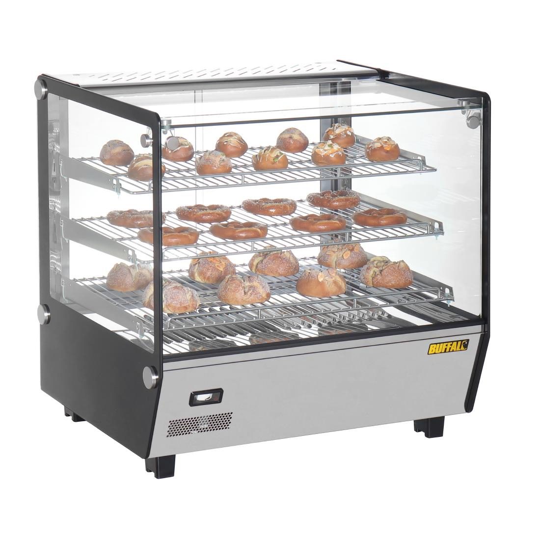 Square Countertop Heated Display Merchandiser 120Ltr - Image 4