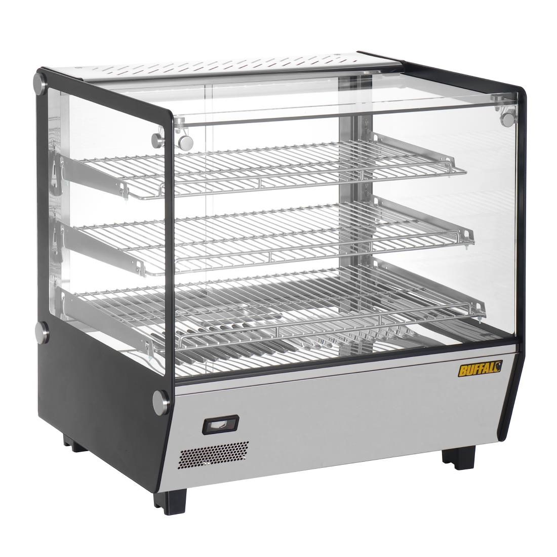 Square Countertop Heated Display Merchandiser 120Ltr