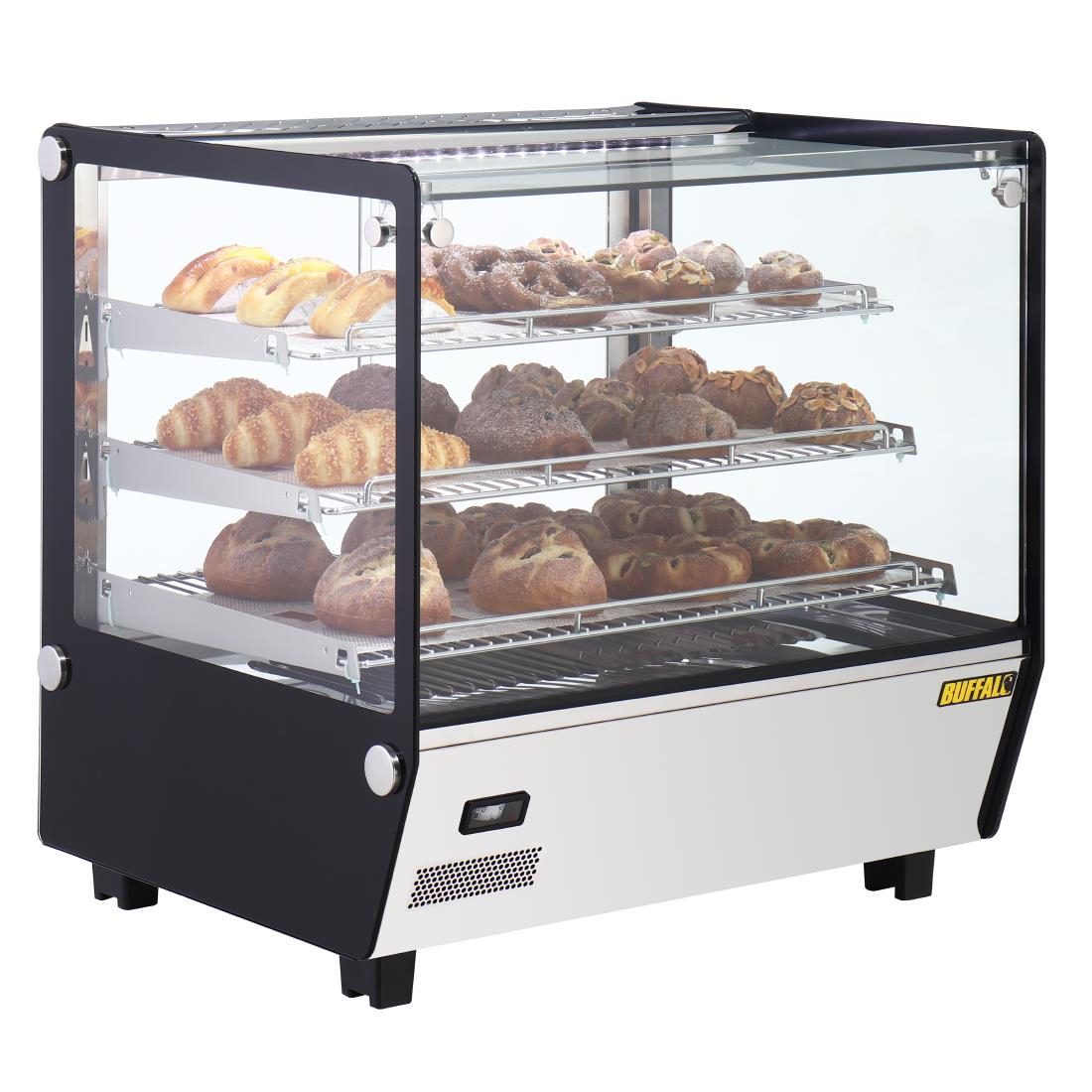 Square Countertop Heated Display Merchandiser 120Ltr - Image 9