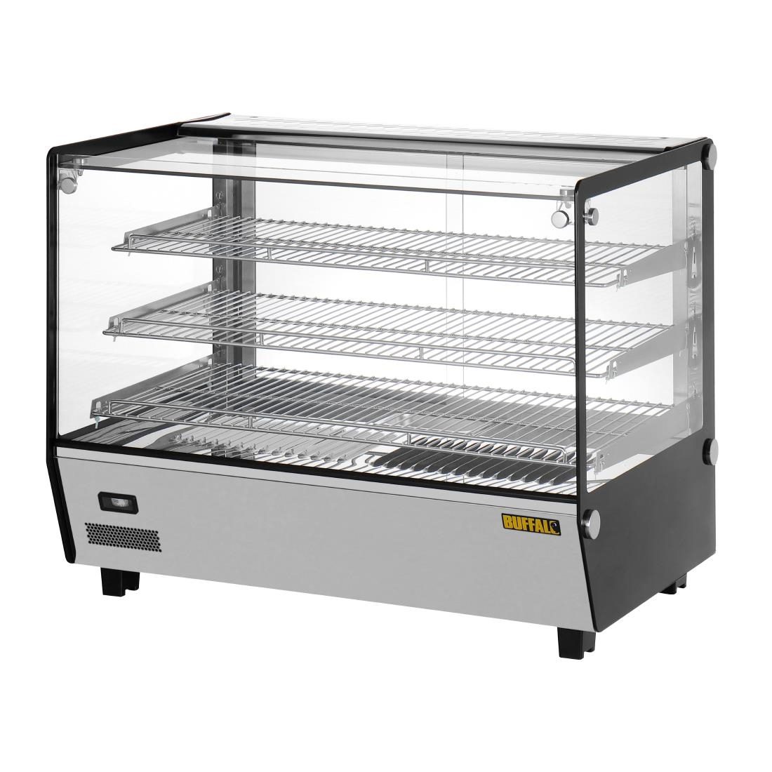 Square Countertop Heated Display Merchandiser 160Ltr