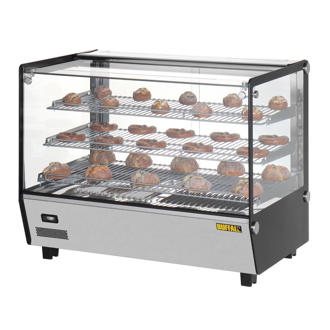 Square Countertop Heated Display Merchandiser 160Ltr - Image 4