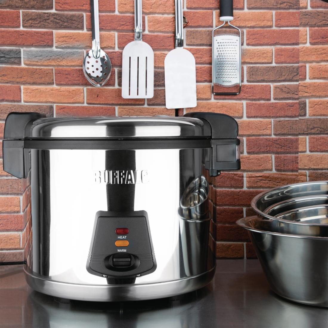 Buffalo Premium Commercial Rice Cooker 6Ltr - Image 2