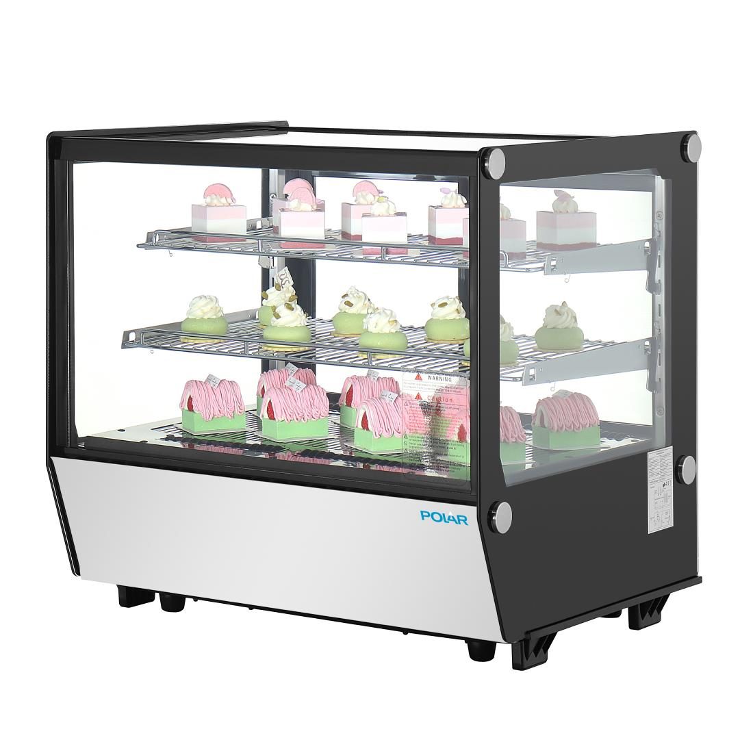 G-Series Countertop Display Fridge Black Square Glass 120Ltr - Image 4