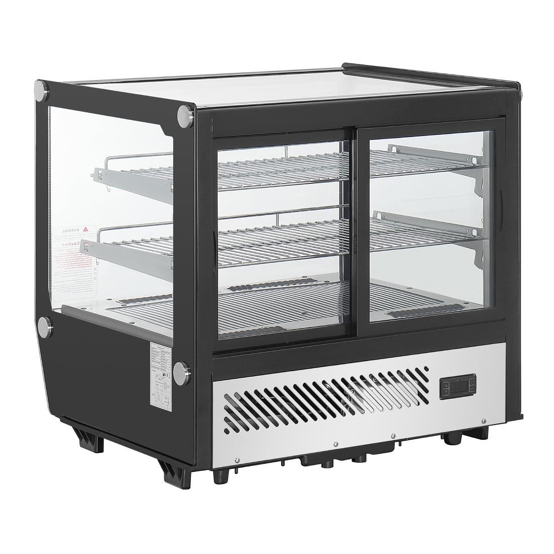 G-Series Countertop Display Fridge Black Square Glass 120Ltr - Image 5