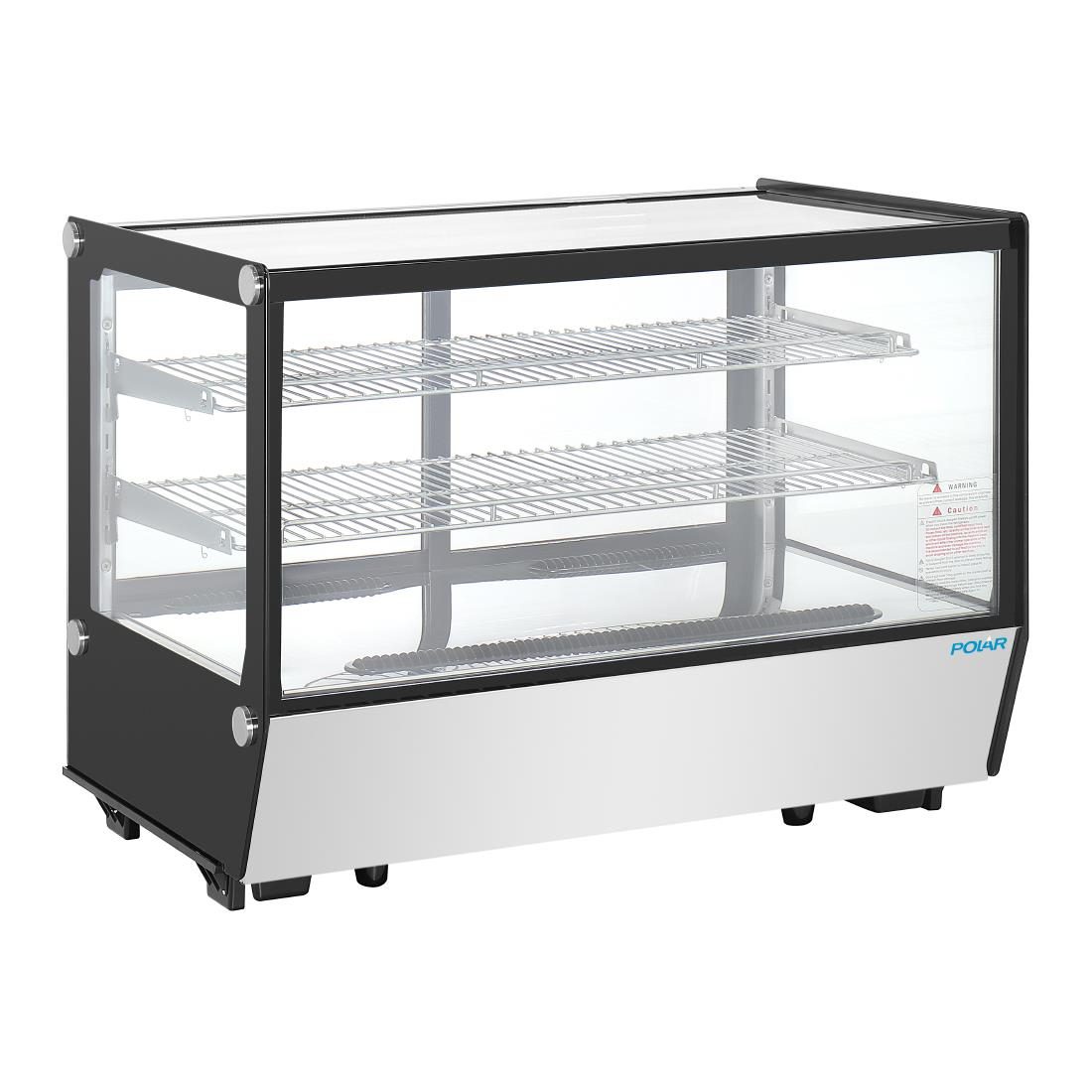 G-Series Countertop Display Fridge Black Square Glass 160Ltr - Image 2
