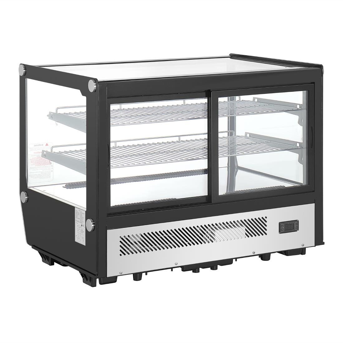 G-Series Countertop Display Fridge Black Square Glass 160Ltr - Image 5
