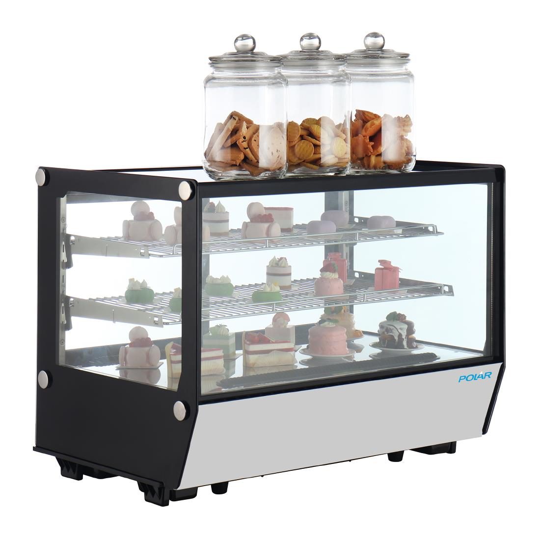 G-Series Countertop Display Fridge Black Square Glass 160Ltr - Image 8