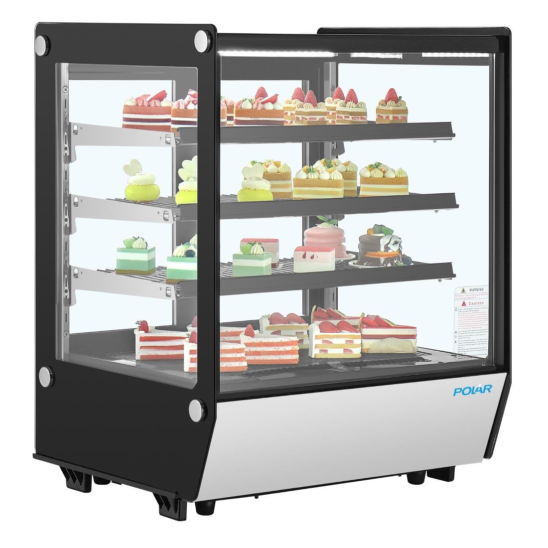 G-Series Square Glass Countertop Display Fridge 145Ltr - Image 4