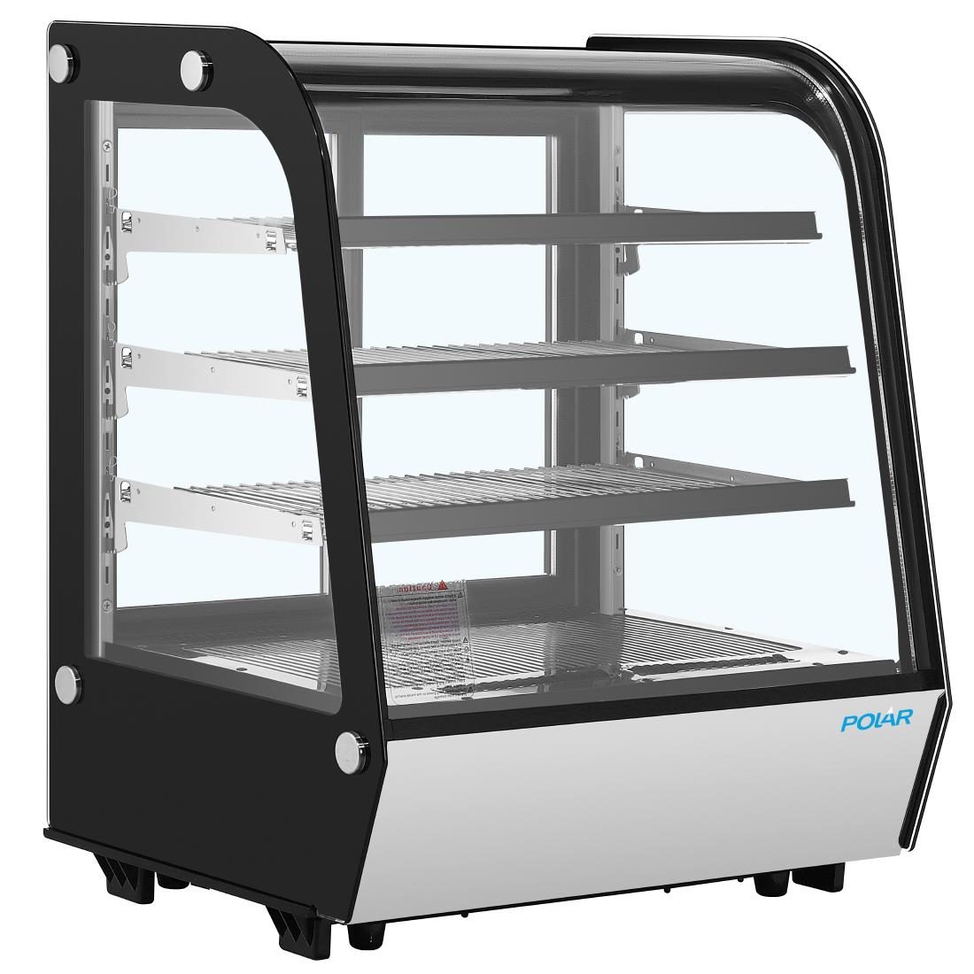 G-Series Rounded Glass Countertop Display Fridge 145Ltr