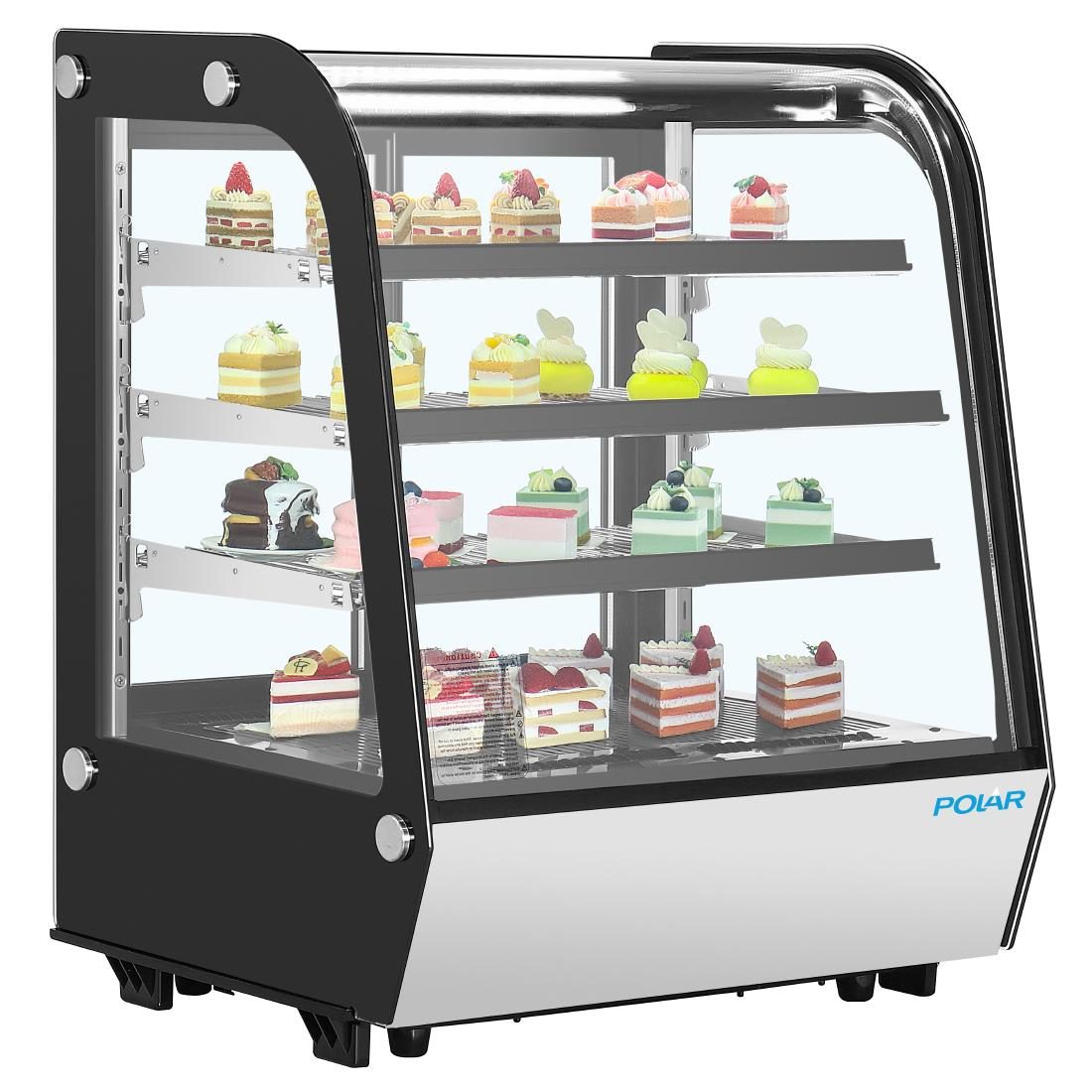 G-Series Rounded Glass Countertop Display Fridge 145Ltr - Image 4