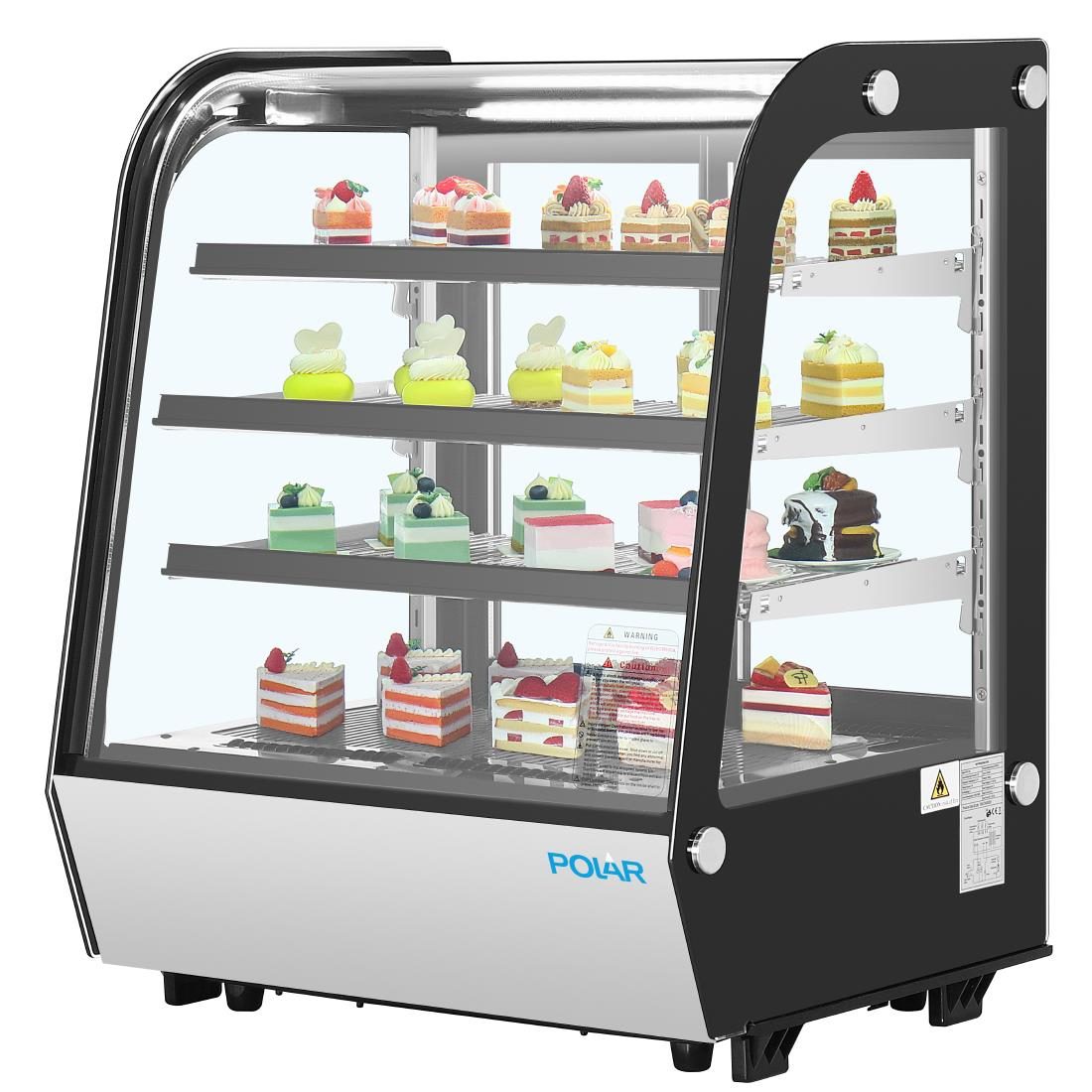 G-Series Rounded Glass Countertop Display Fridge 145Ltr - Image 5