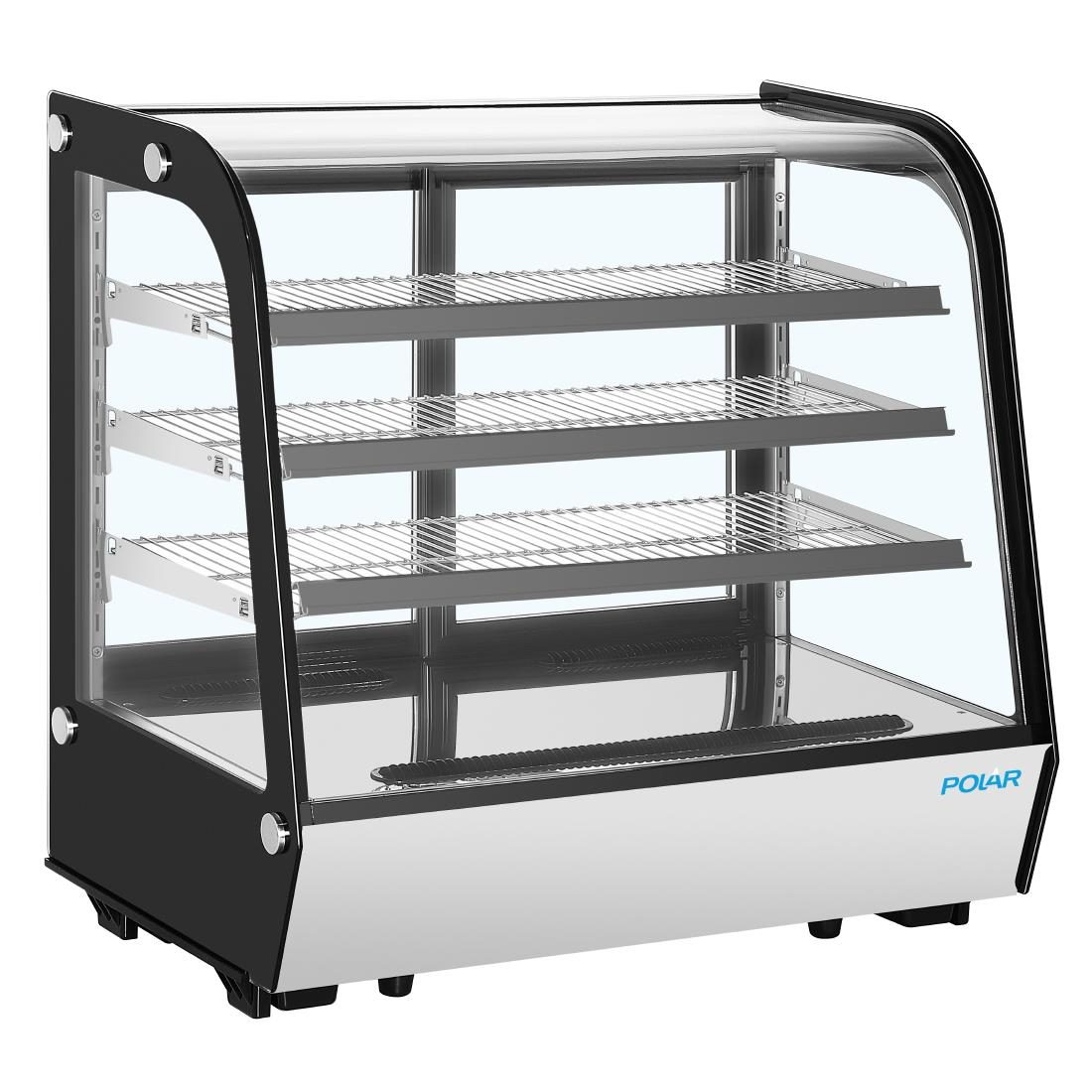 G-Series Rounded Glass Countertop Display Fridge 185Ltr