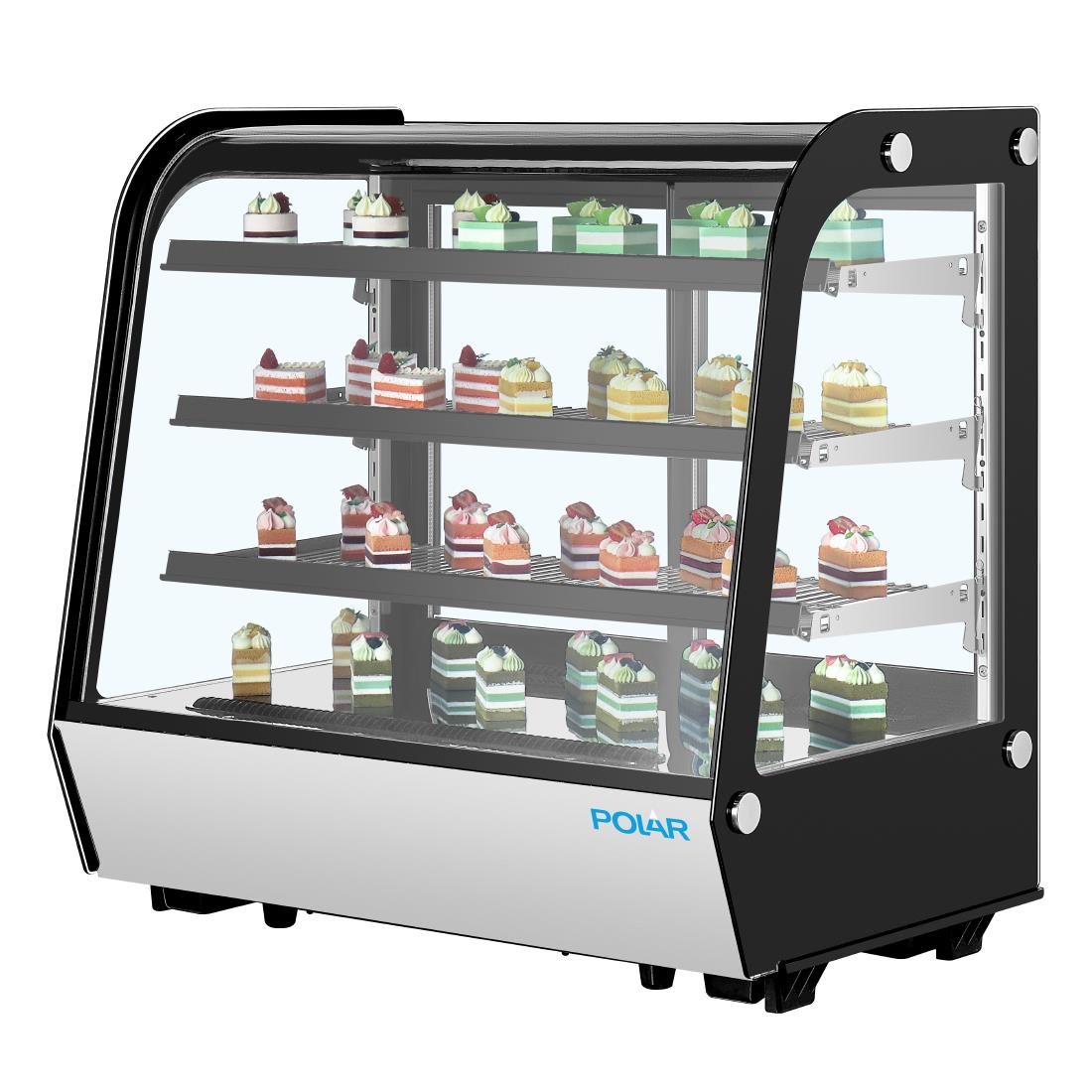 G-Series Rounded Glass Countertop Display Fridge 185Ltr - Image 4