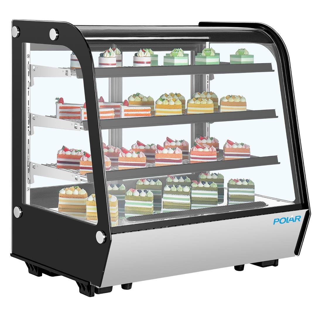 G-Series Rounded Glass Countertop Display Fridge 185Ltr - Image 5