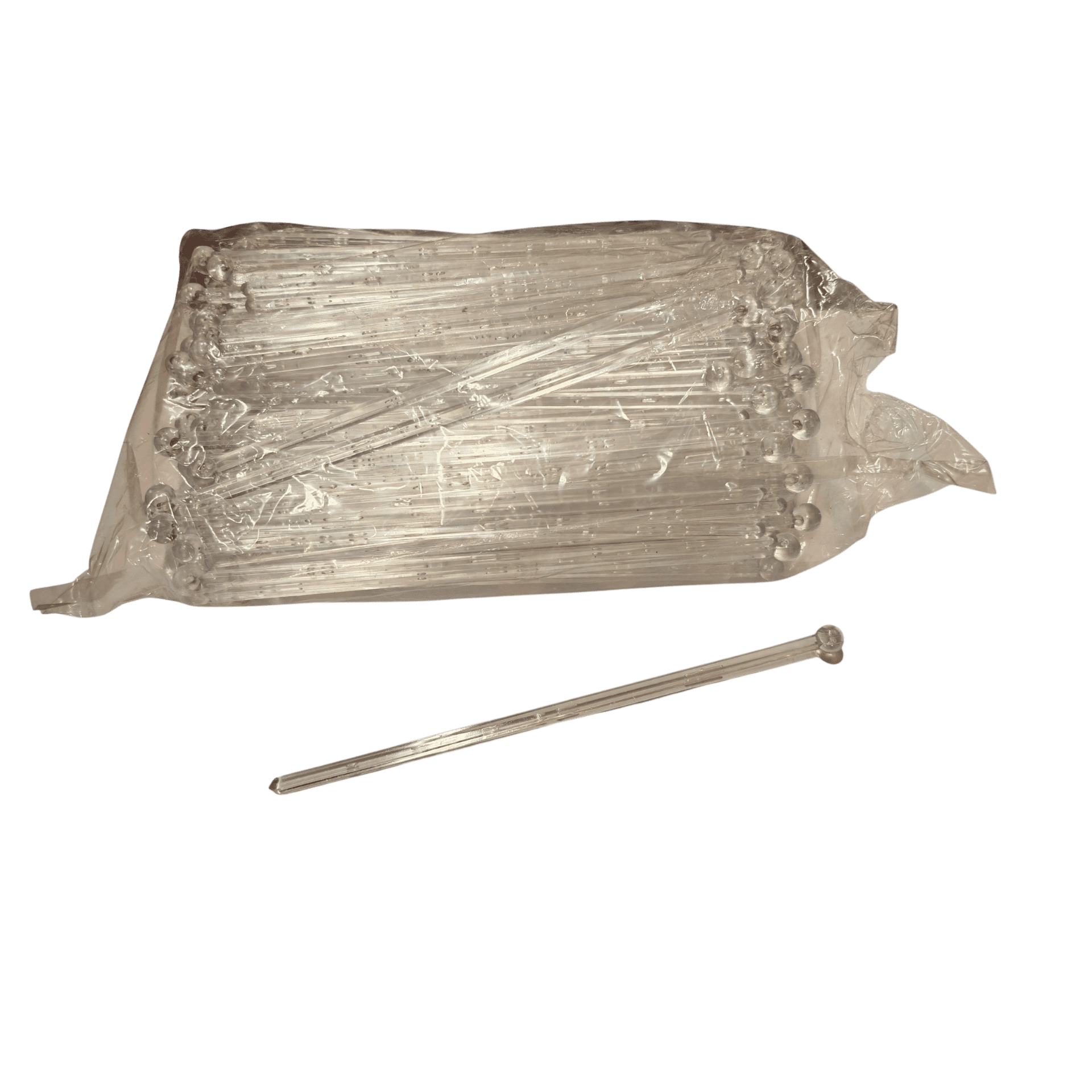Round Ball Stirrer Clear 6.5"