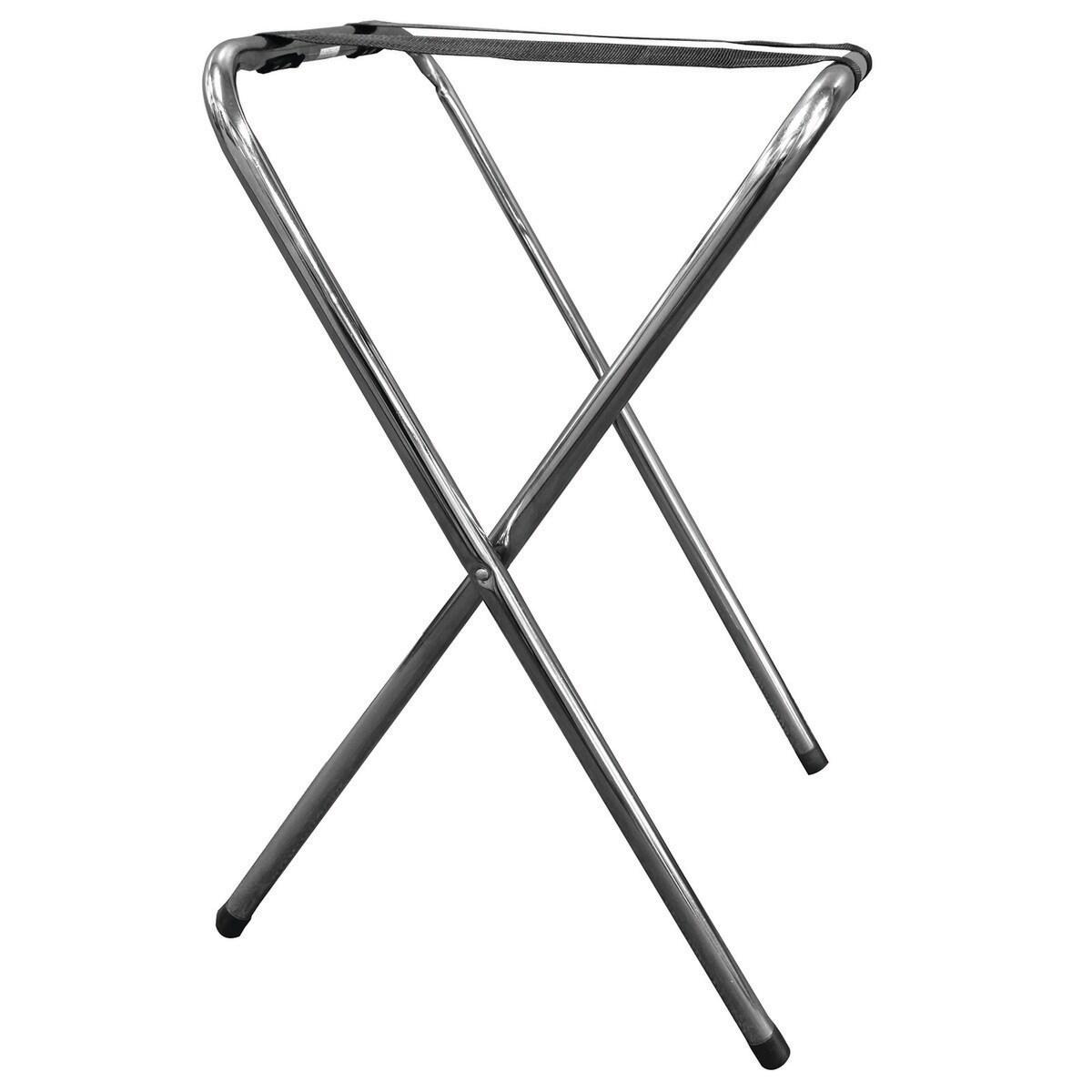 Chrome Folding Tray Stand 29.5"