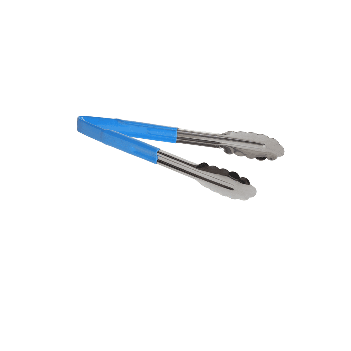 Blue Vinyl Coated Tongs 9″