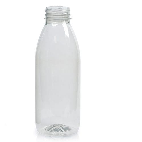 500ml Rpet Juice Bottle Black T/E Cap 38mm