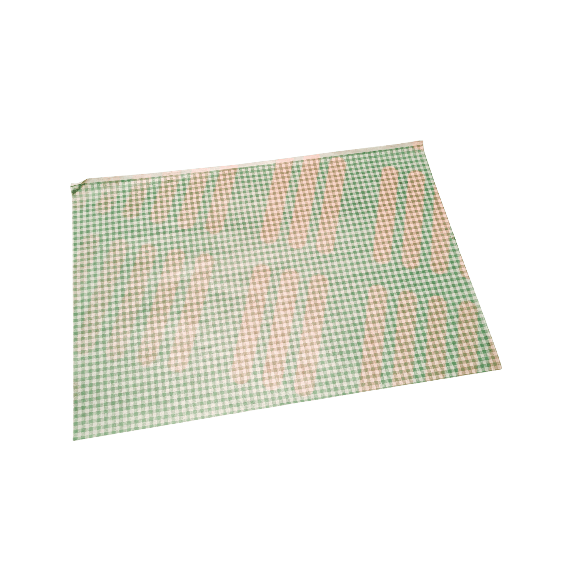 Green Gingham Greaseproof Paper