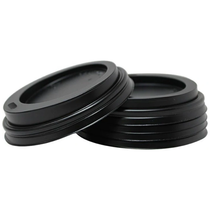 Black Sip Through Lid Black 4oz