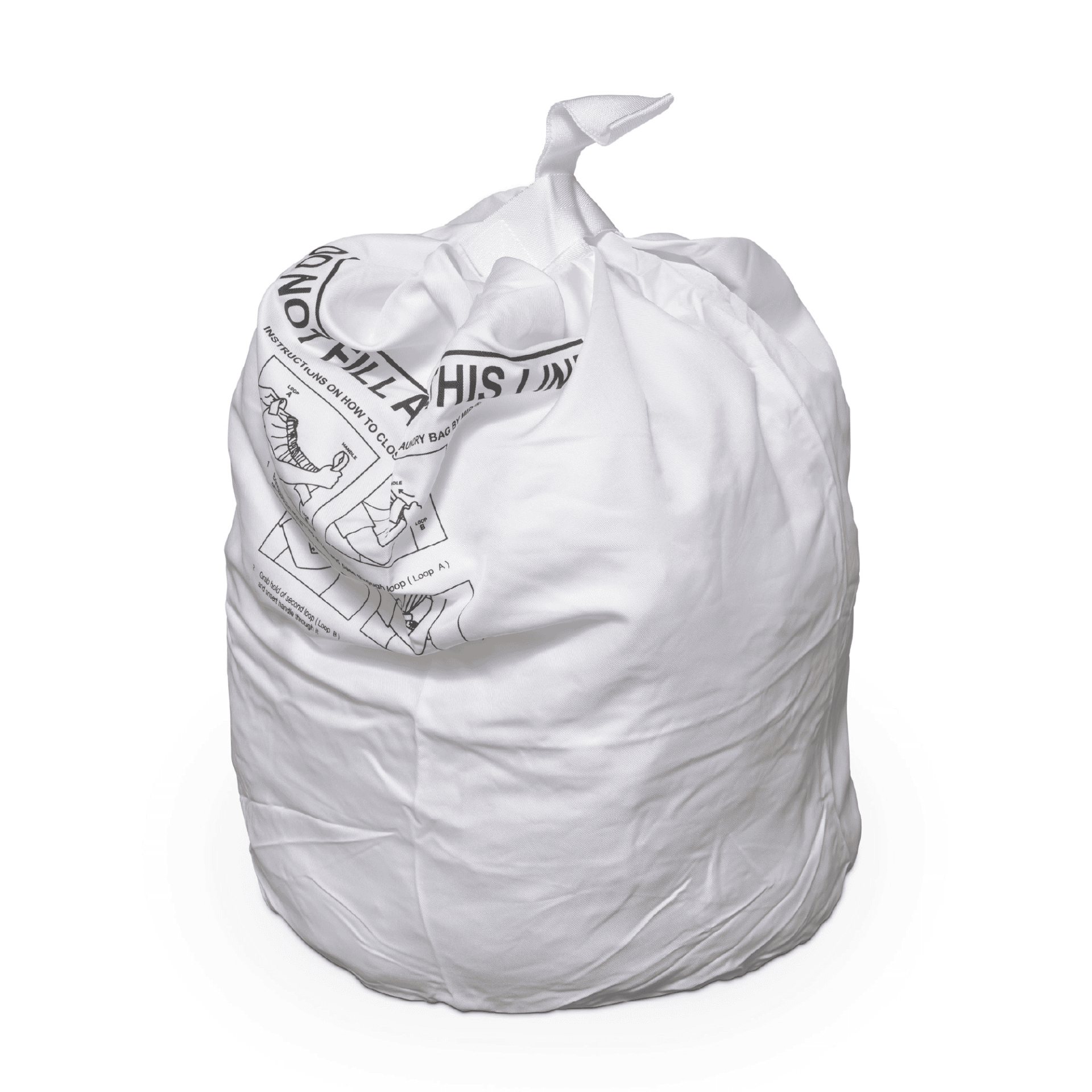 White Safeknot Laundry Bag