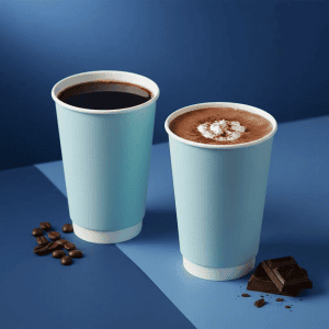 Blue Confetti paper cup