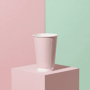 Pink Confetti paper cup