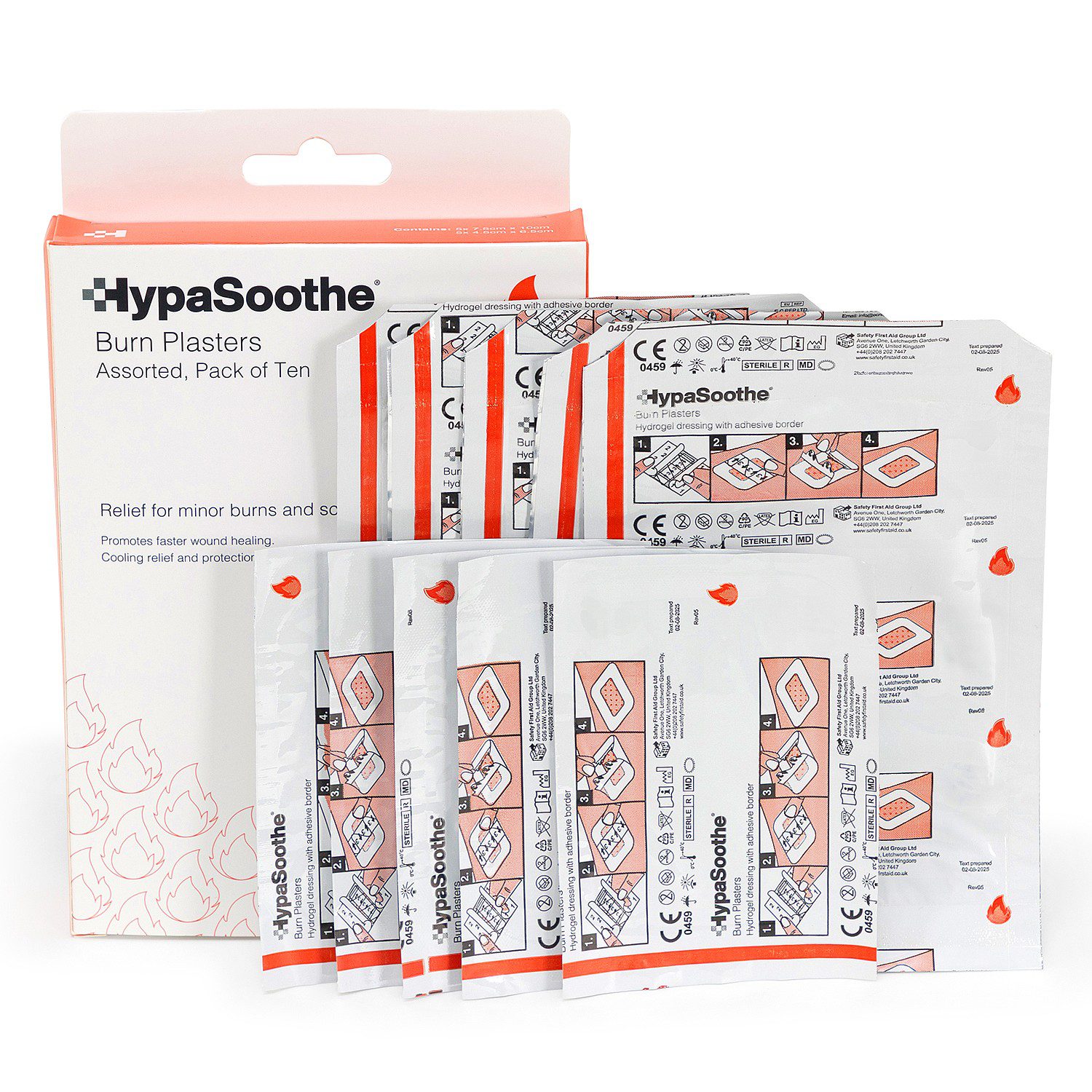 HypaSoothe Burn Plasters - Pack of 10