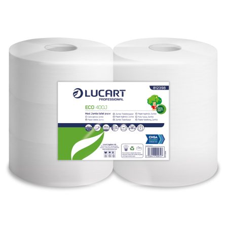White Recycled Maxi Jumbo 2ply 400m
