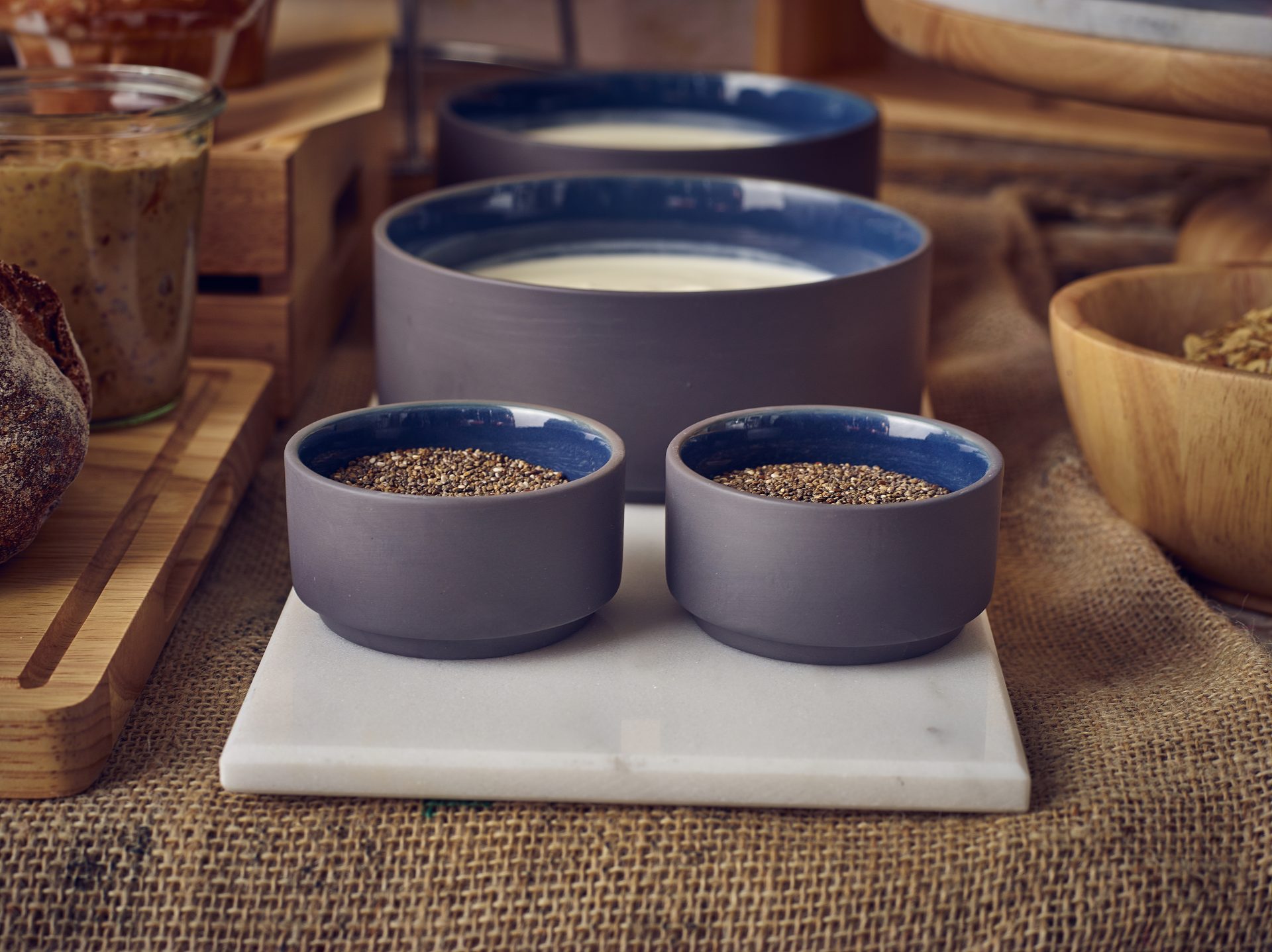Kava Porcelain Blue Ramekin 7.5cl/ 2.5oz - Image 3
