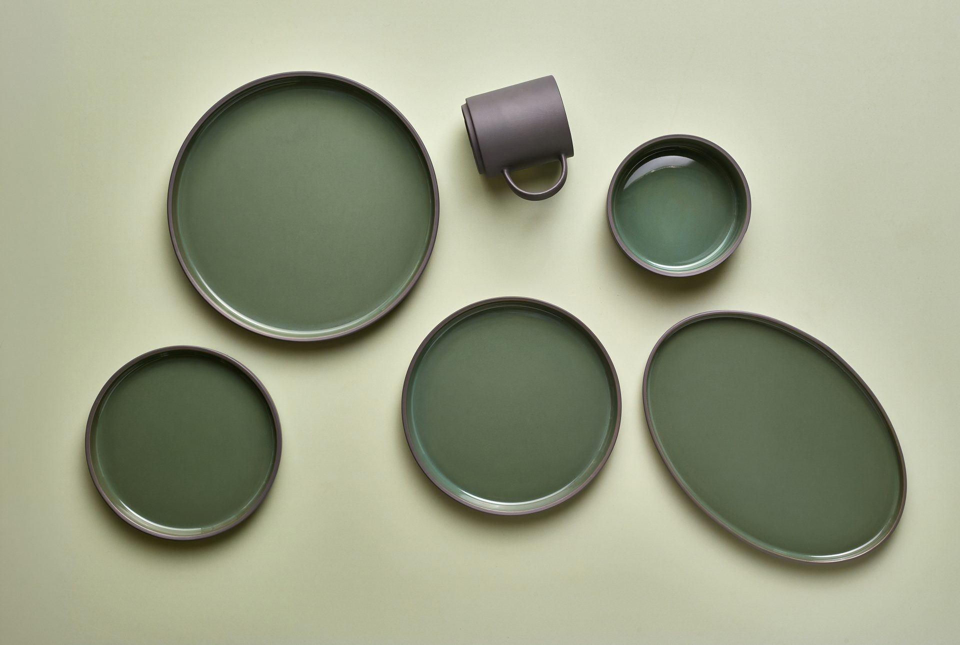 Kava Porcelain Green Presentation Bowl 15.5cm - Image 2