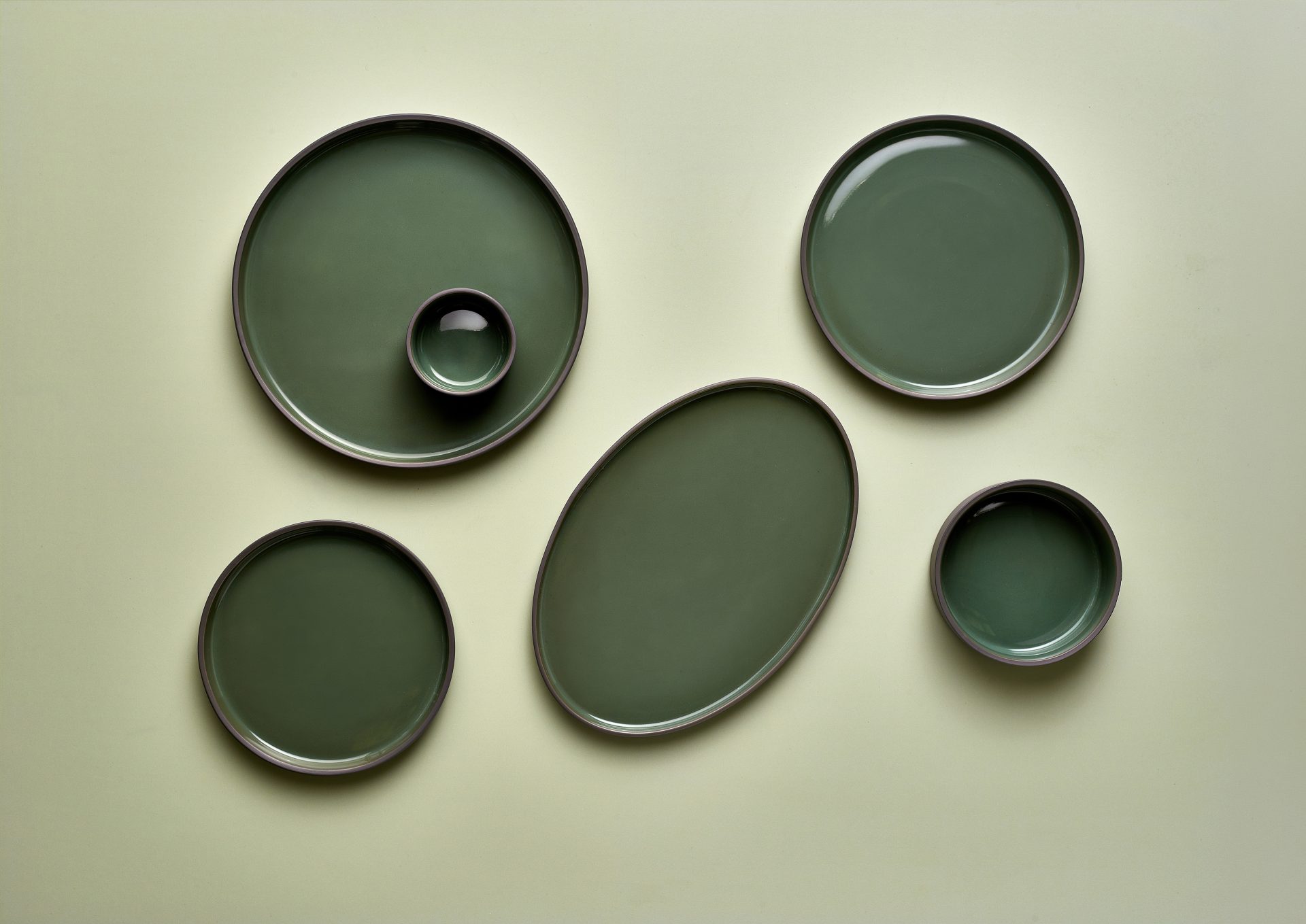 Kava Porcelain Green Presentation Plate 18cm - Image 5