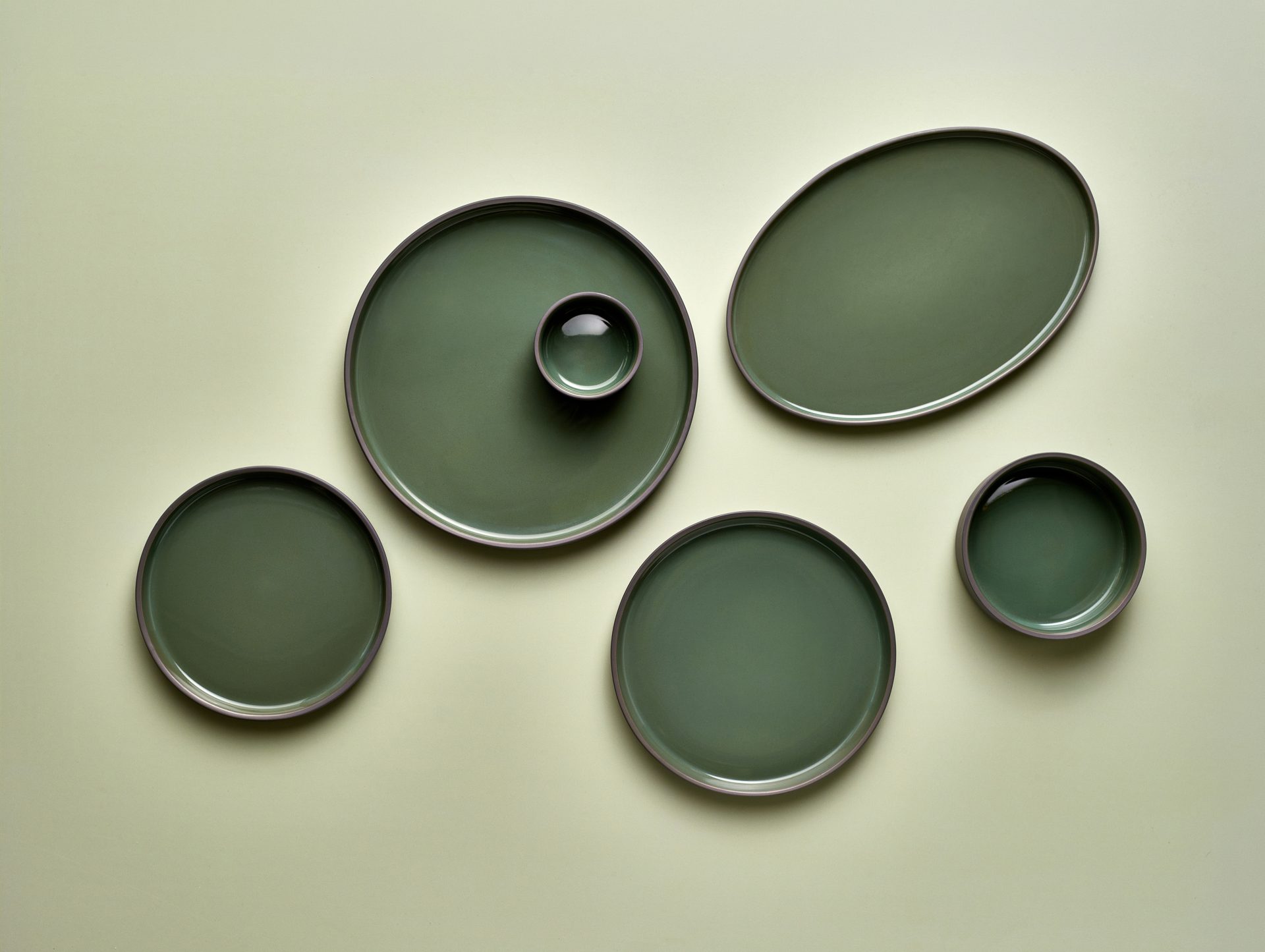 Kava Porcelain Green Presentation Bowl 15.5cm - Image 3