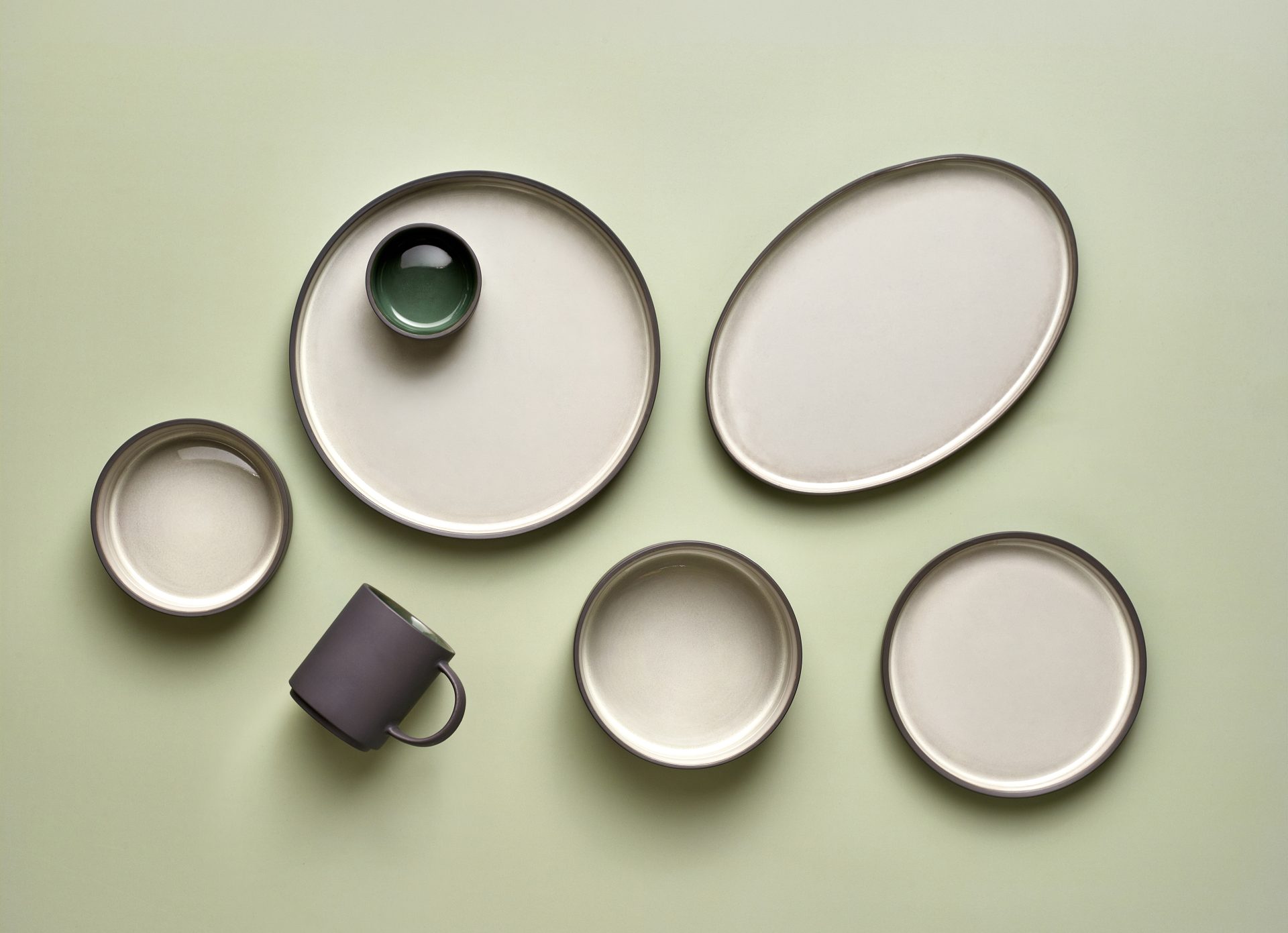 Kava Porcelain Grey Presentation Plate 18cm - Image 4
