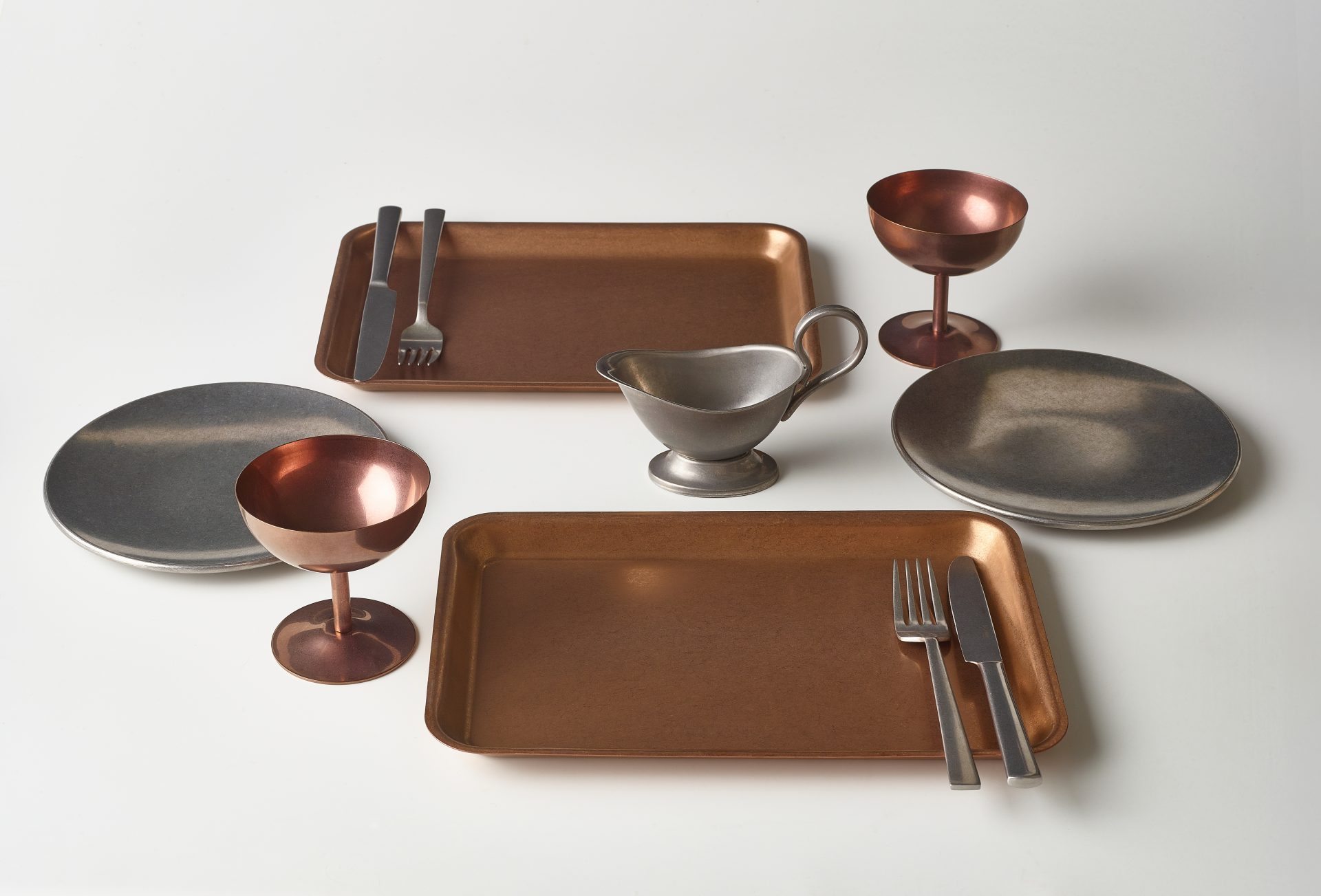 Copper Vintage Steel Tray 31.5 x 21.5cm - Image 2